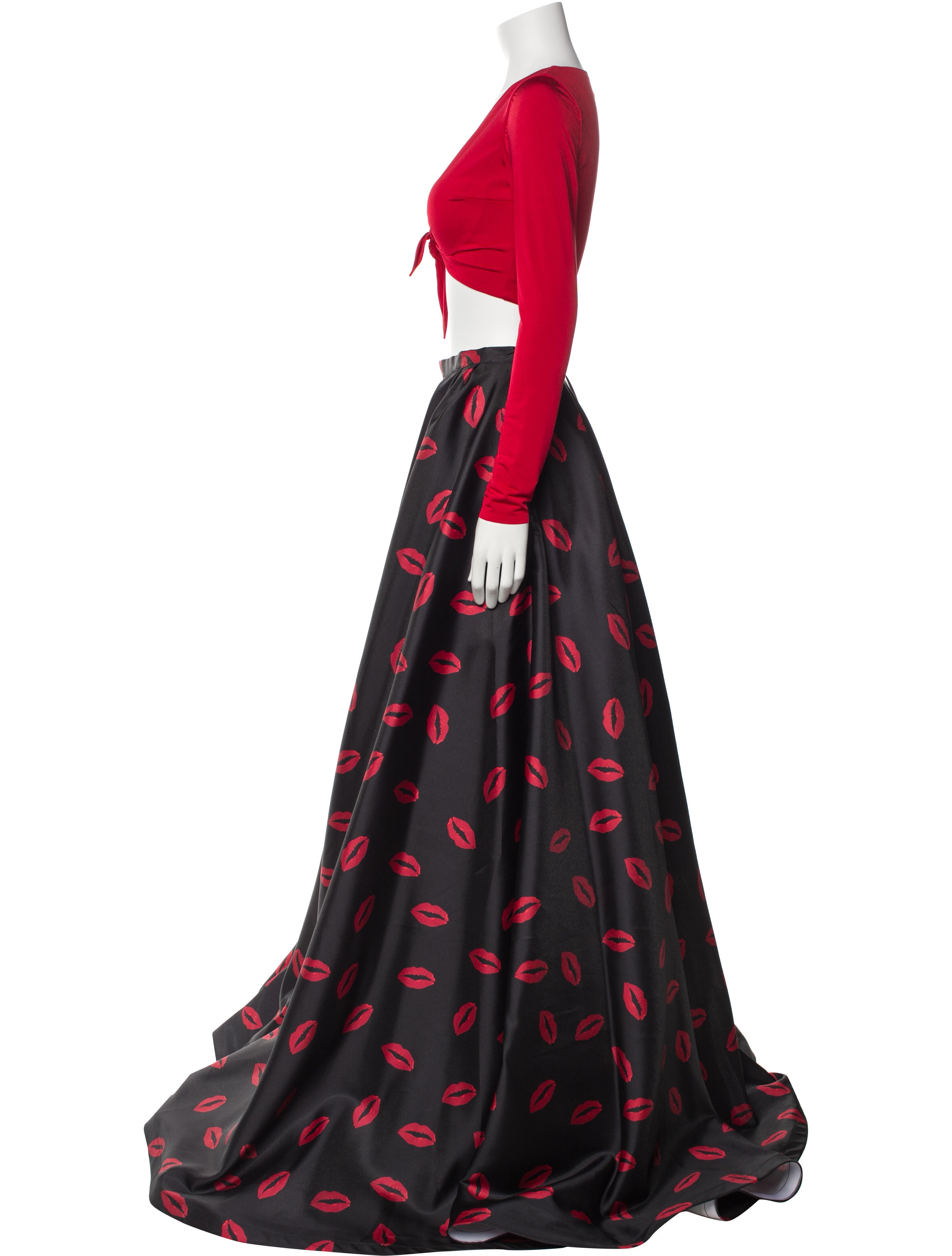 Tarik Ediz Printed Skirt Set w/ Tags