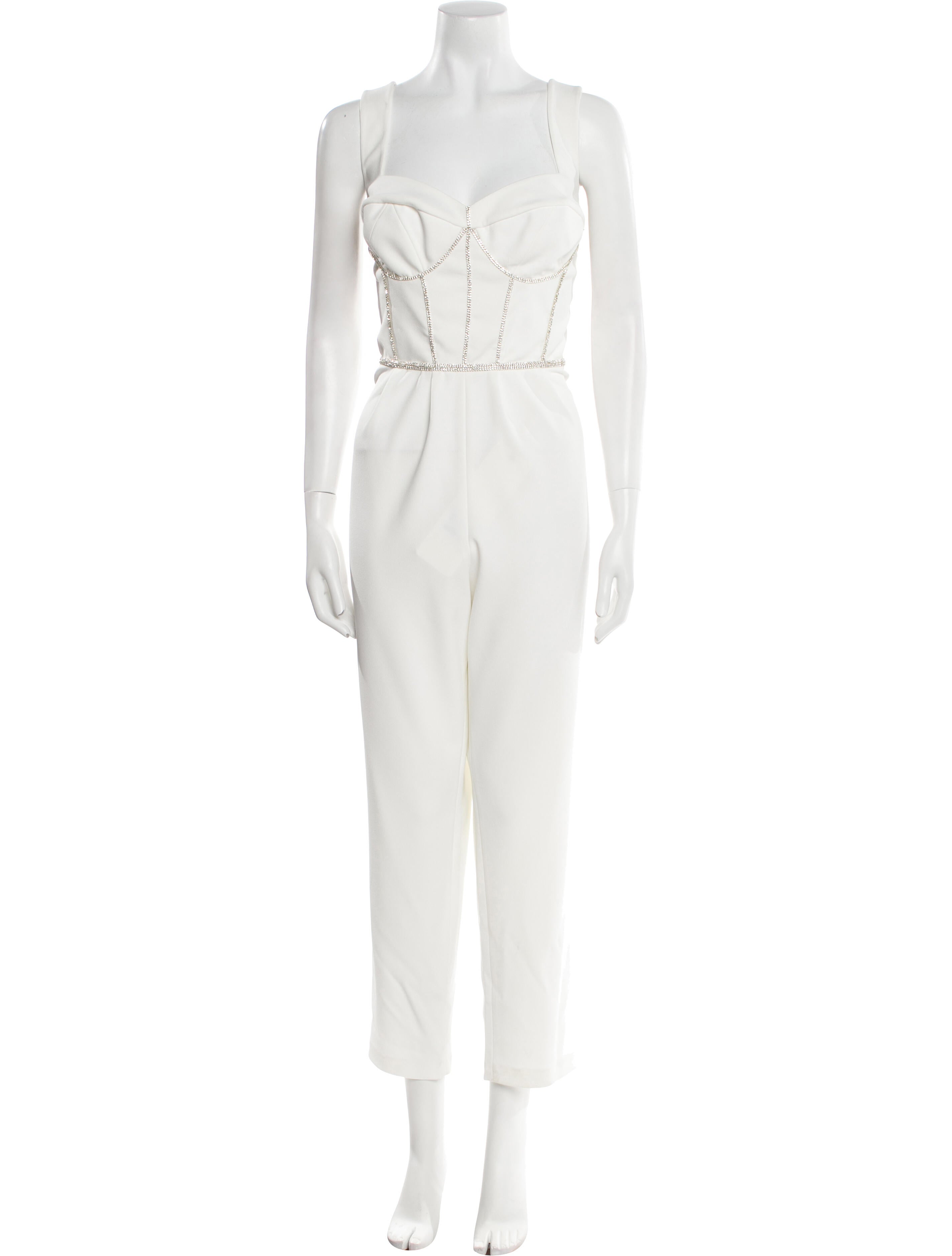 Tarik Ediz Square Neckline Jumpsuit