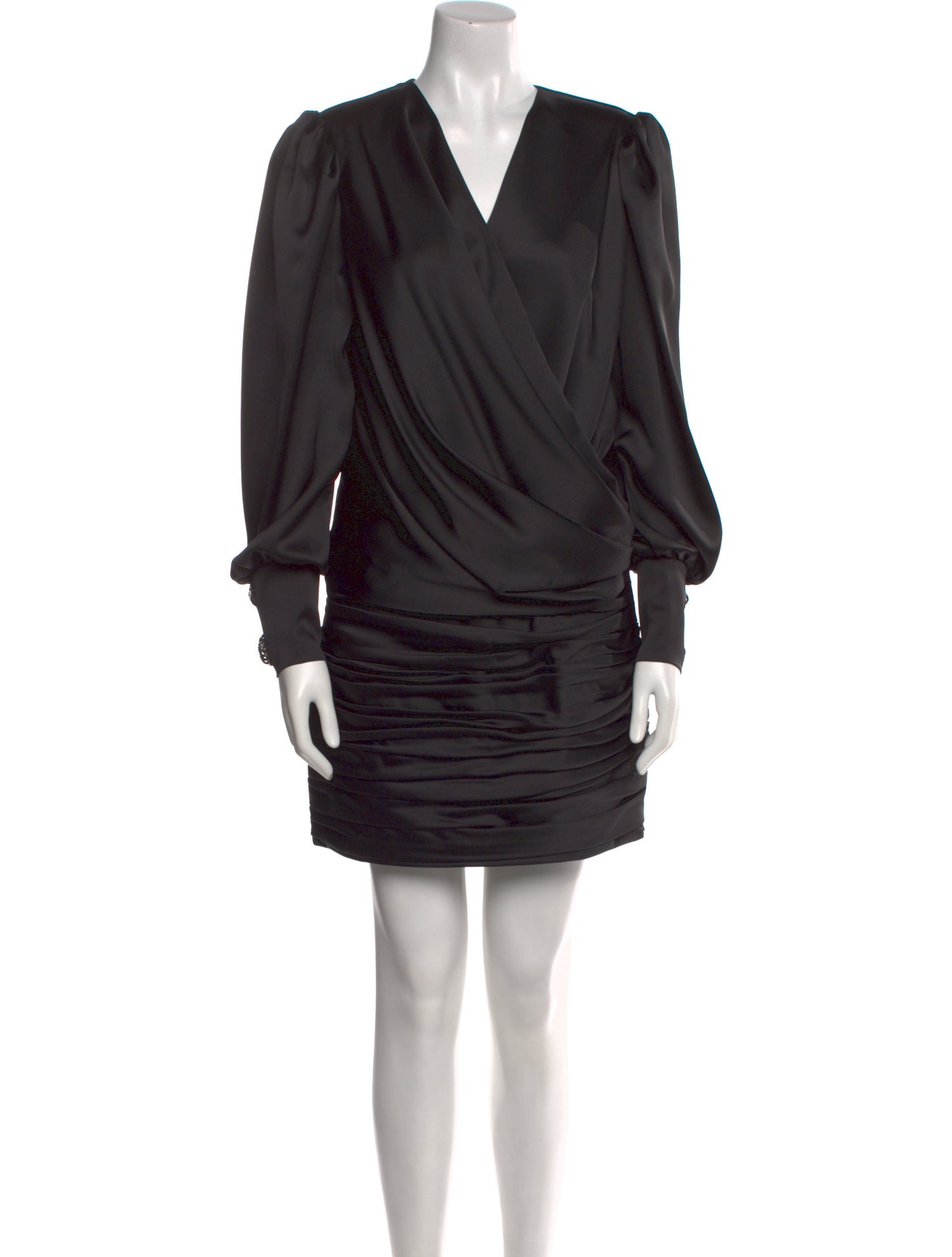 Tarik Ediz V-Neck Mini Dress