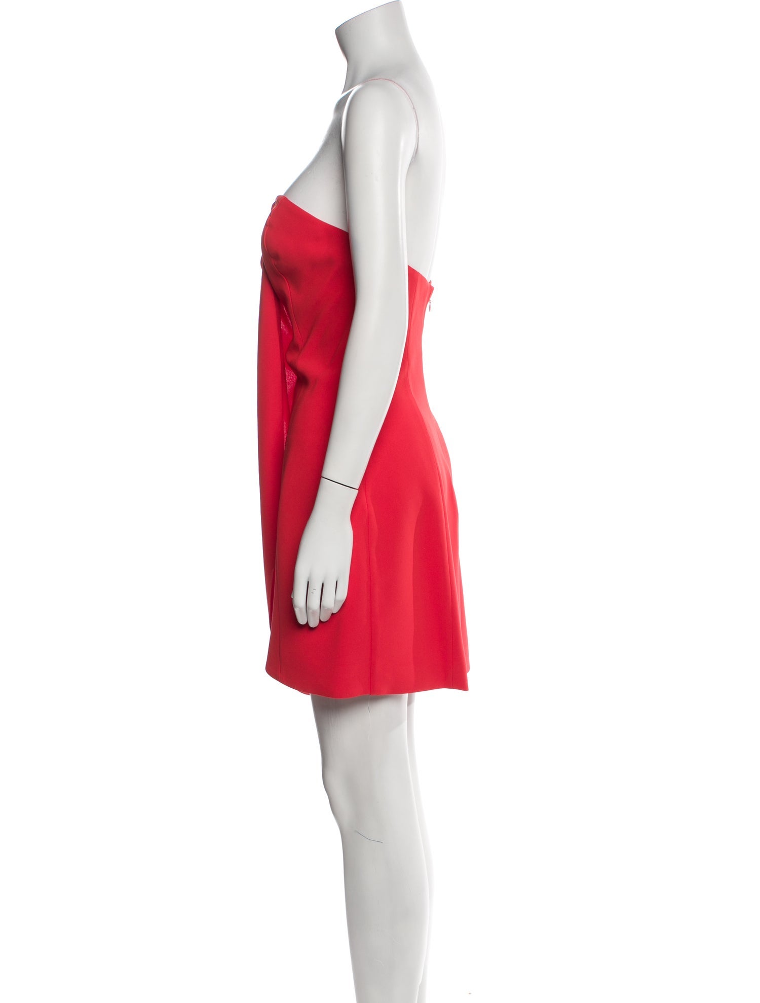Tarik Ediz Strapless Mini Dress