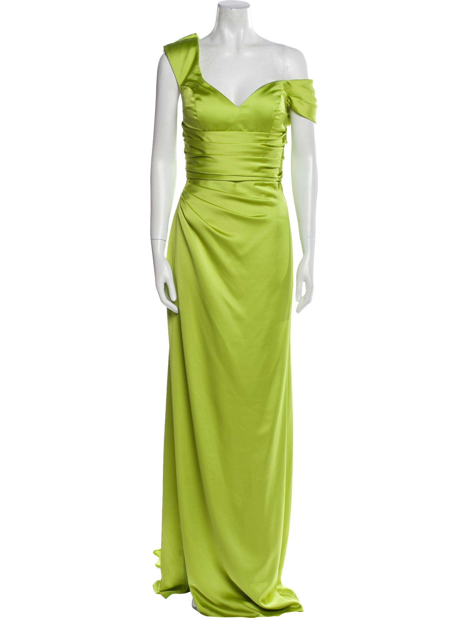 Tarik Ediz One-Shoulder Long Dress