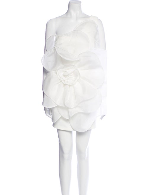 Tarik Ediz One-Shoulder Mini Dress