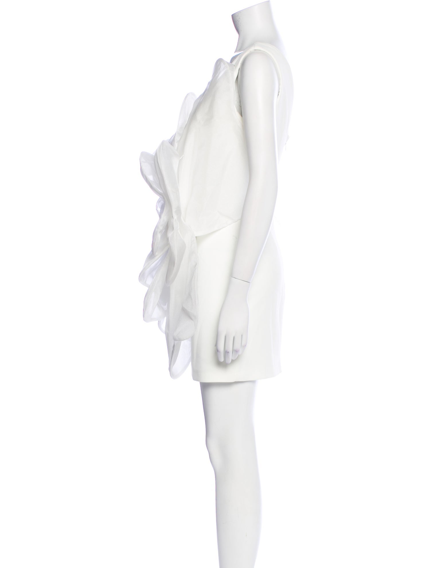 Tarik Ediz One-Shoulder Mini Dress