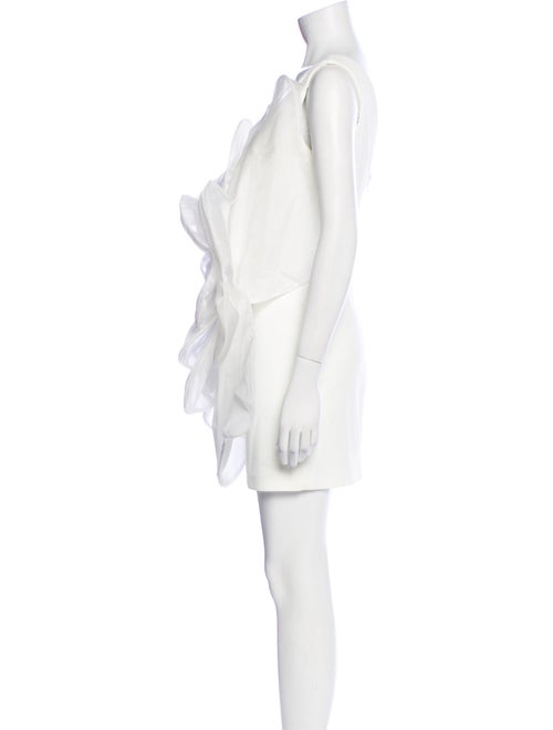 Tarik Ediz One-Shoulder Mini Dress