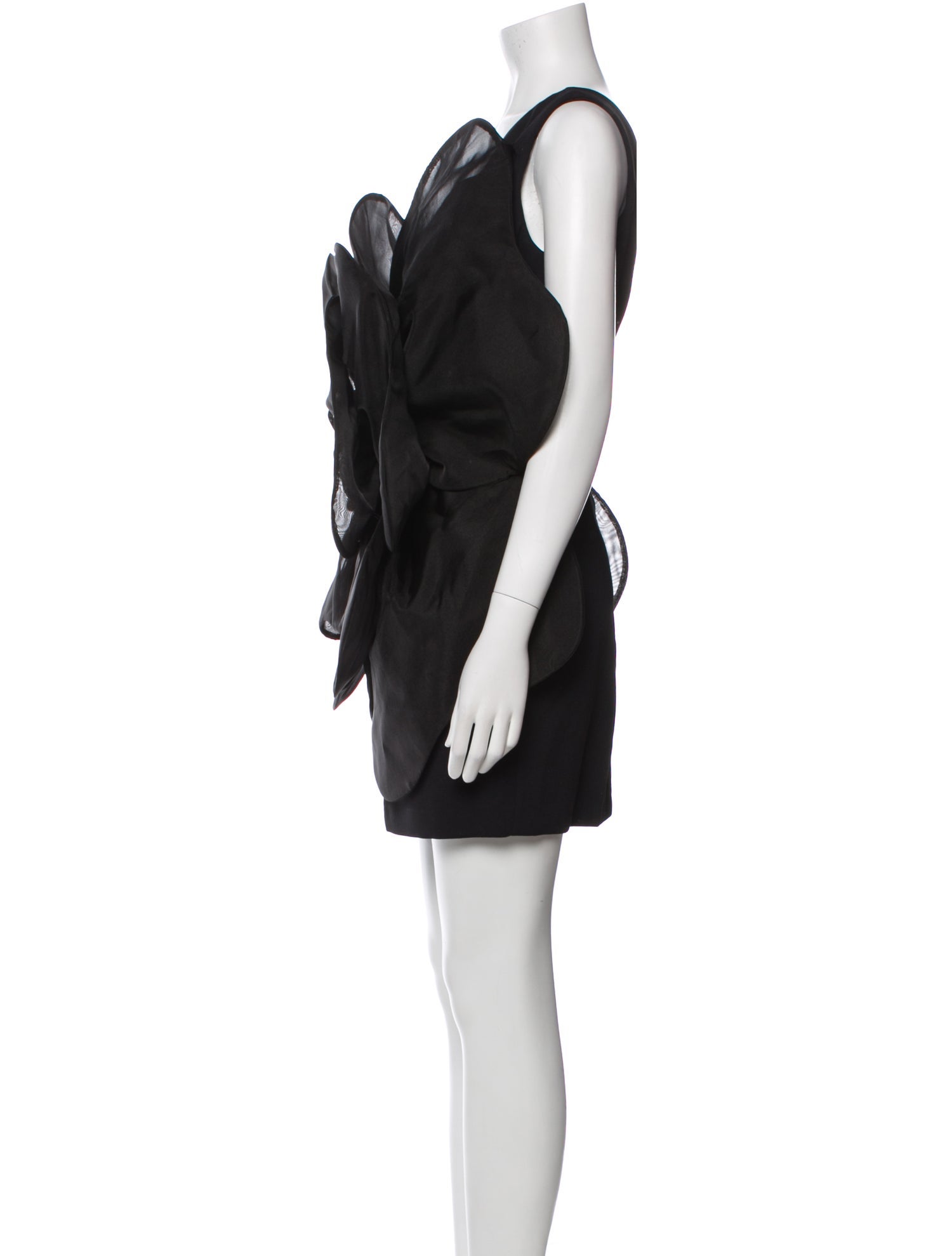 Tarik Ediz One-Shoulder Mini Dress