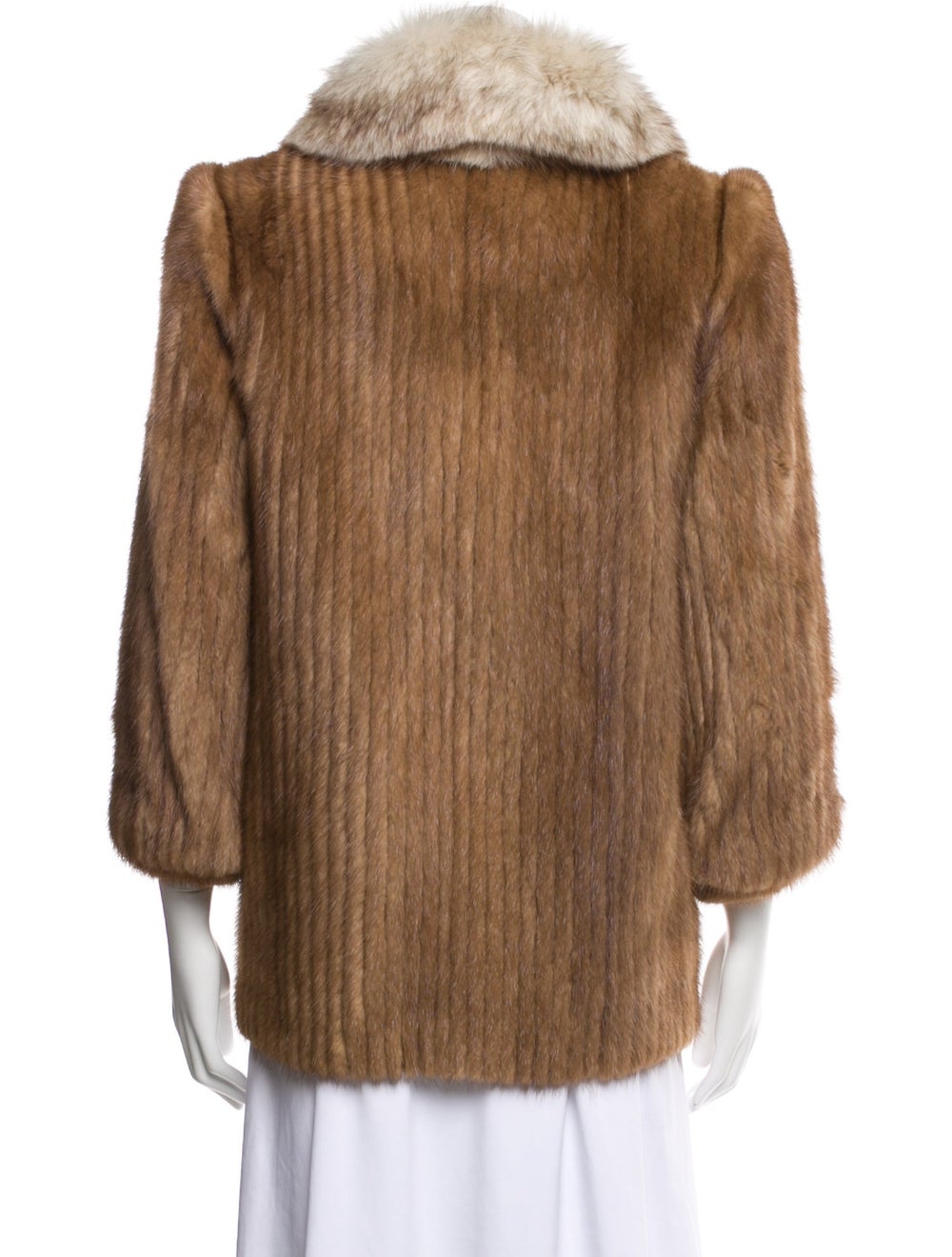 The Evans Collection Colorblock Pattern Faux Fur … - image 3