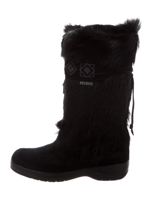 Tecnica Calf Hair Snow Boots Black