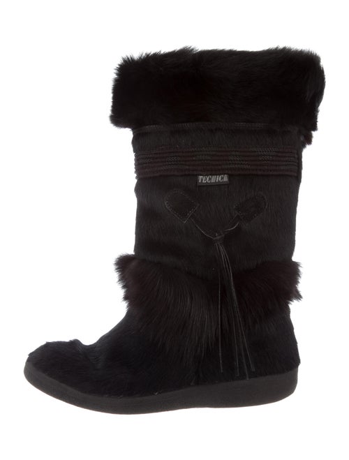 Tecnica Calf Hair Boots Black