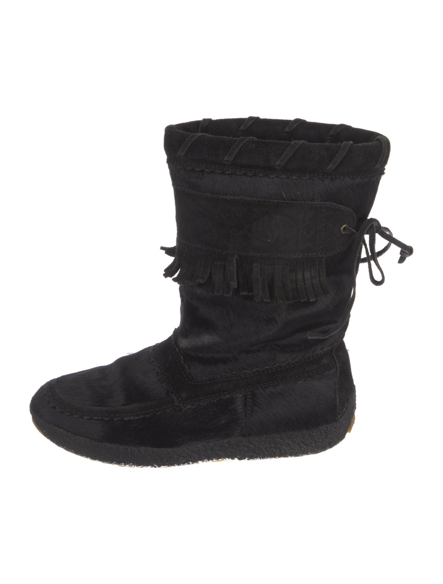 Tecnica Ponyhair Lace-Up Boots