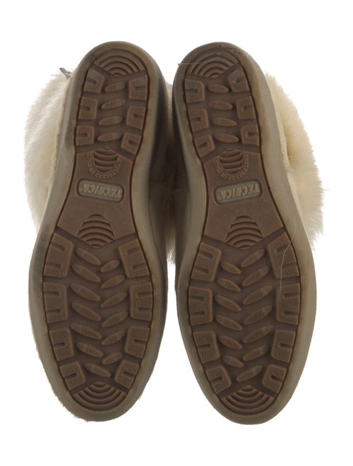 Tecnica Fur Embroidered Accent Lace-Up Boots