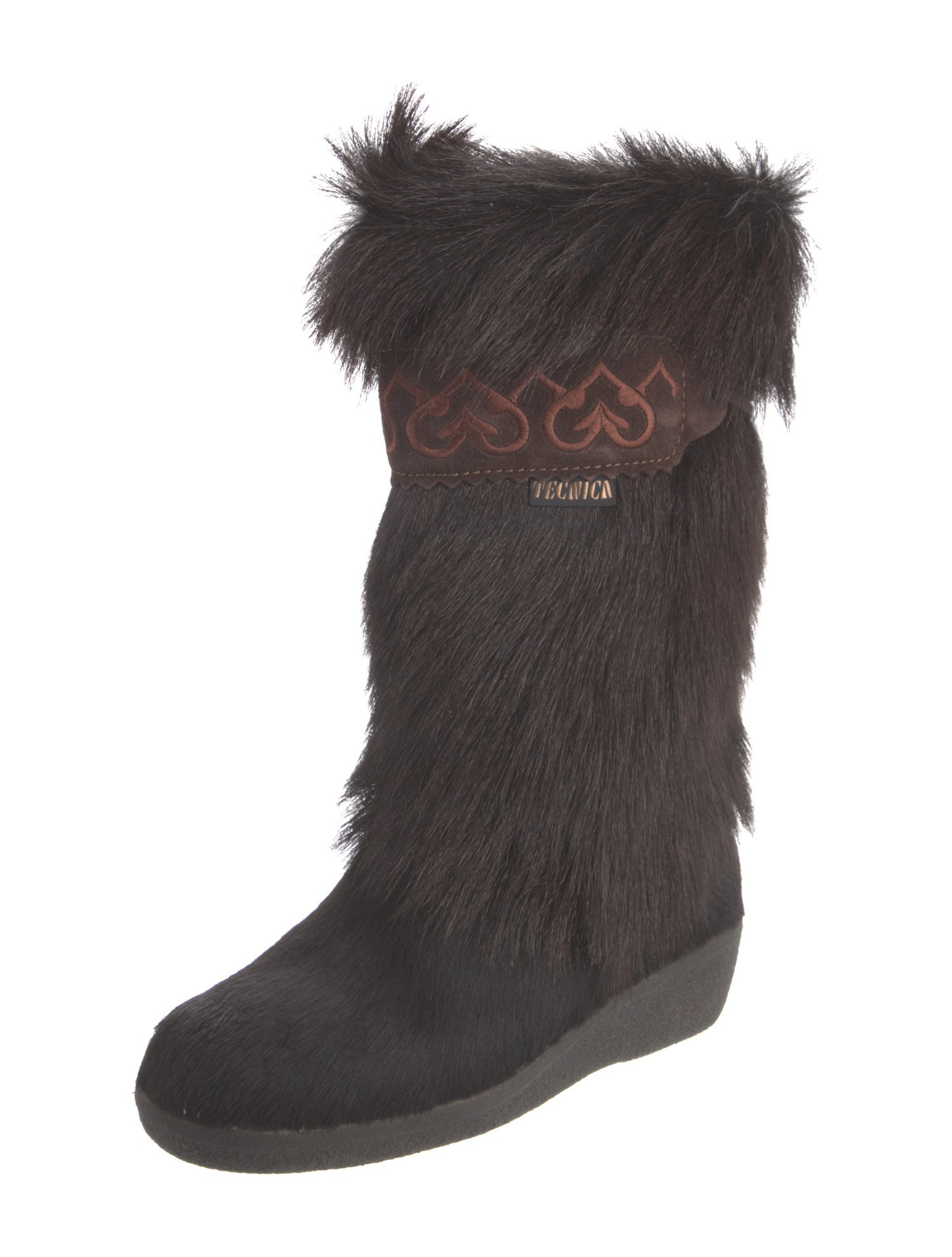 Tecnica Ponyhair Lace-Up Boots