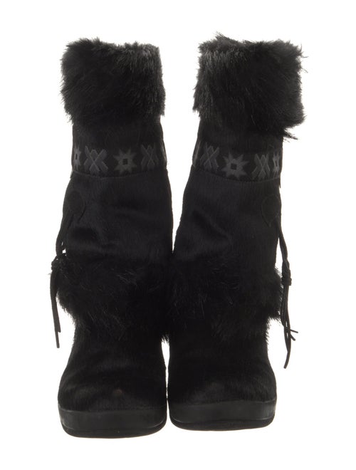 Tecnica Ponyhair Striped Boots