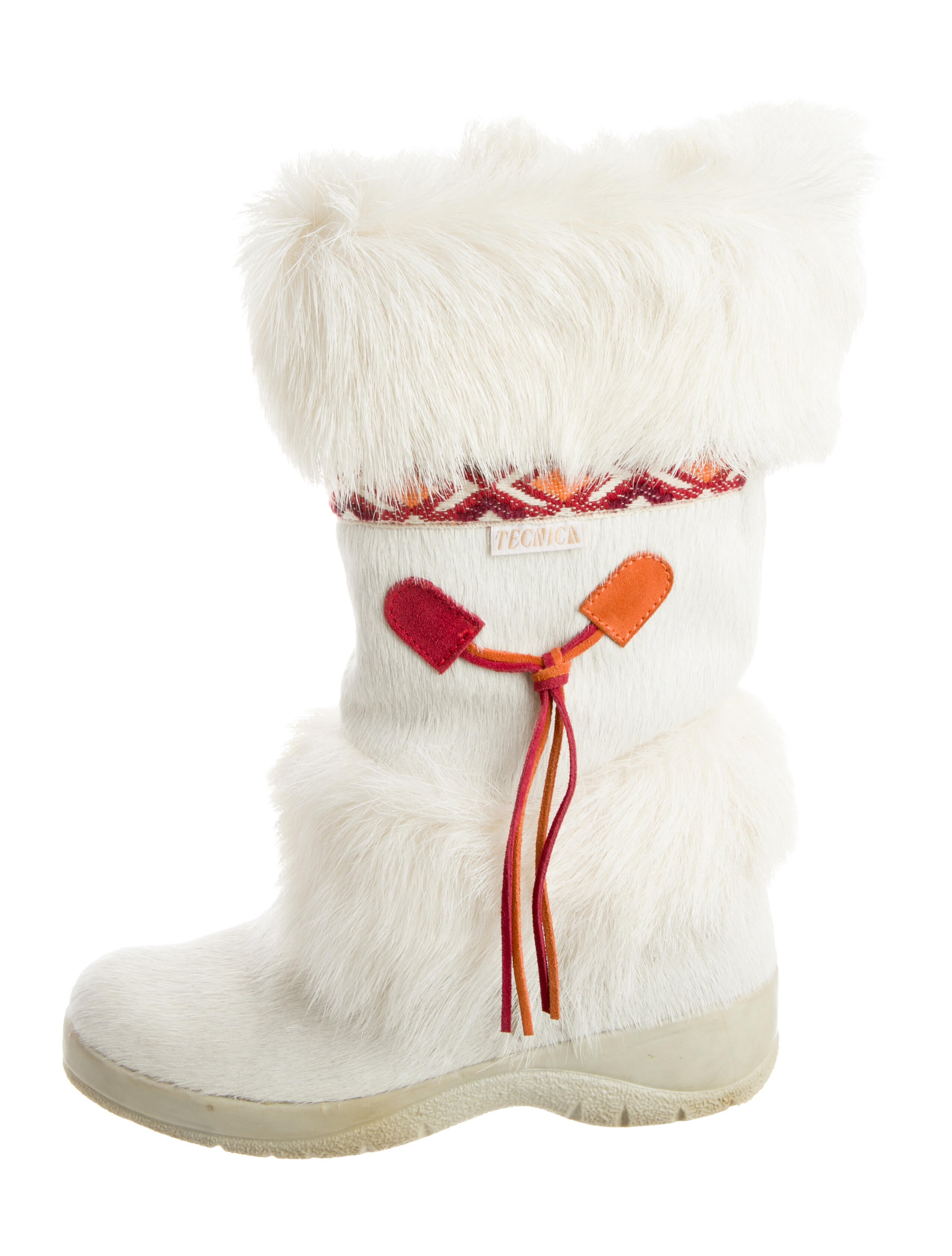 Tecnica Ponyhair Embroidered Accent Boots