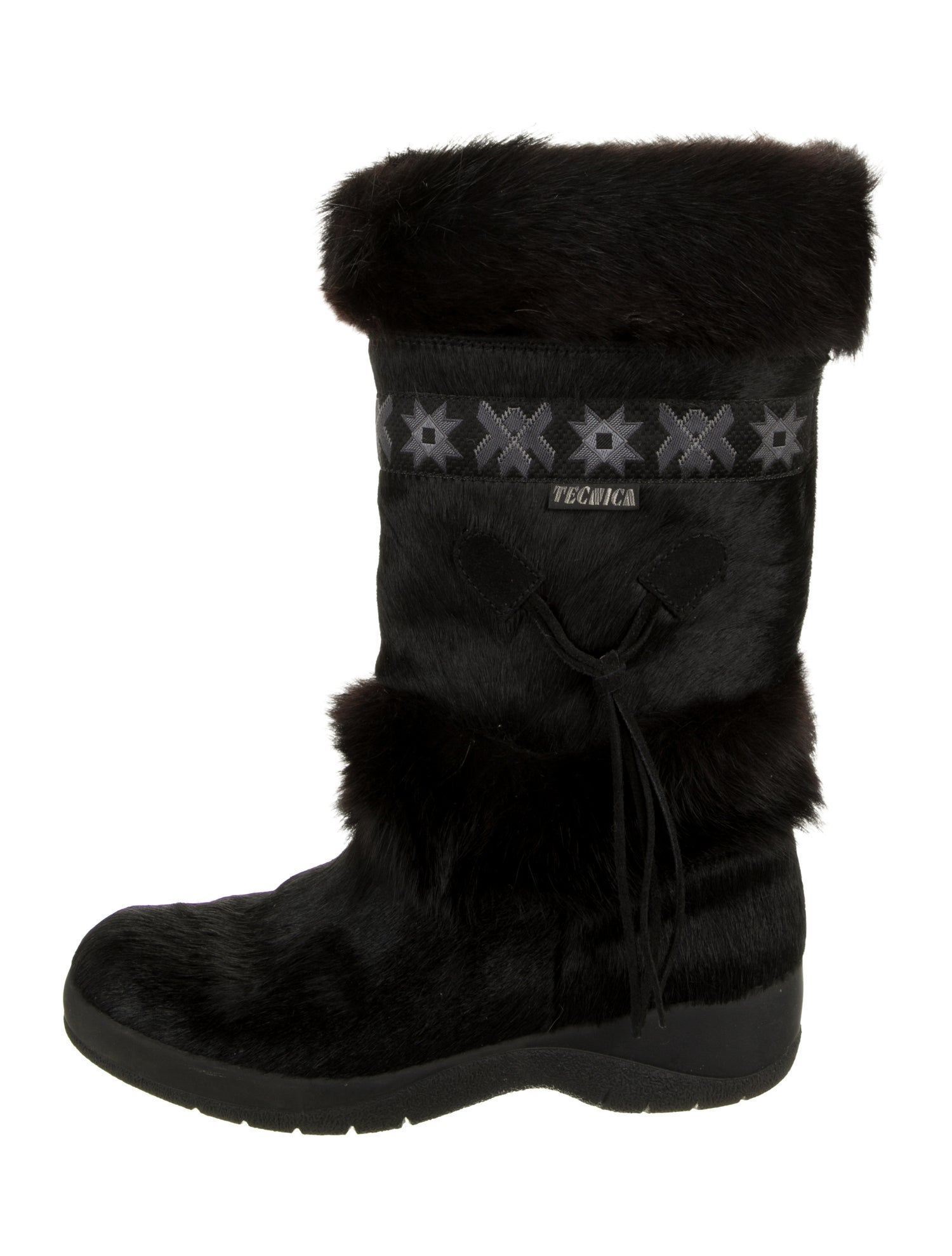 Tecnica Ponyhair Printed Snow Boots