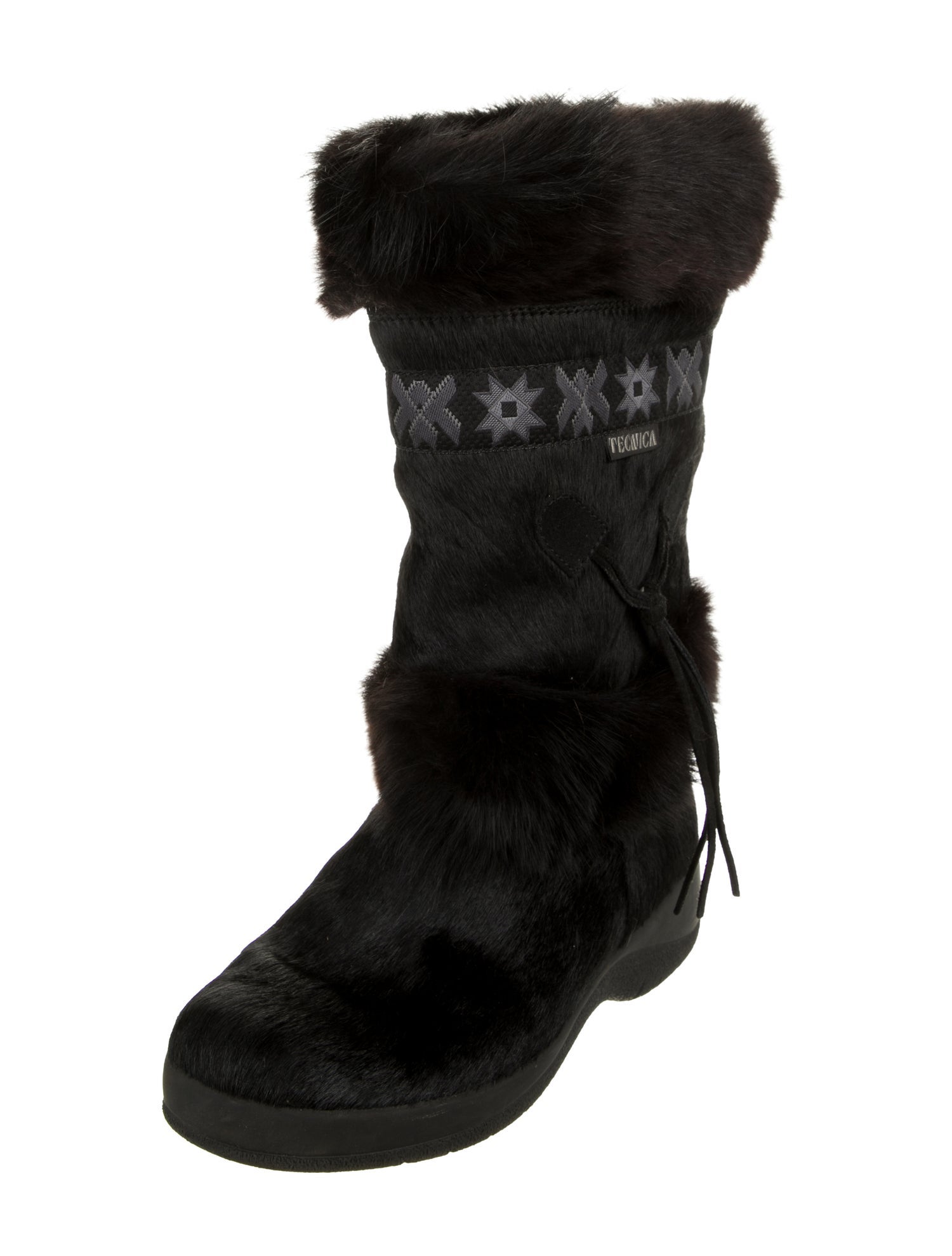 Tecnica Ponyhair Printed Snow Boots