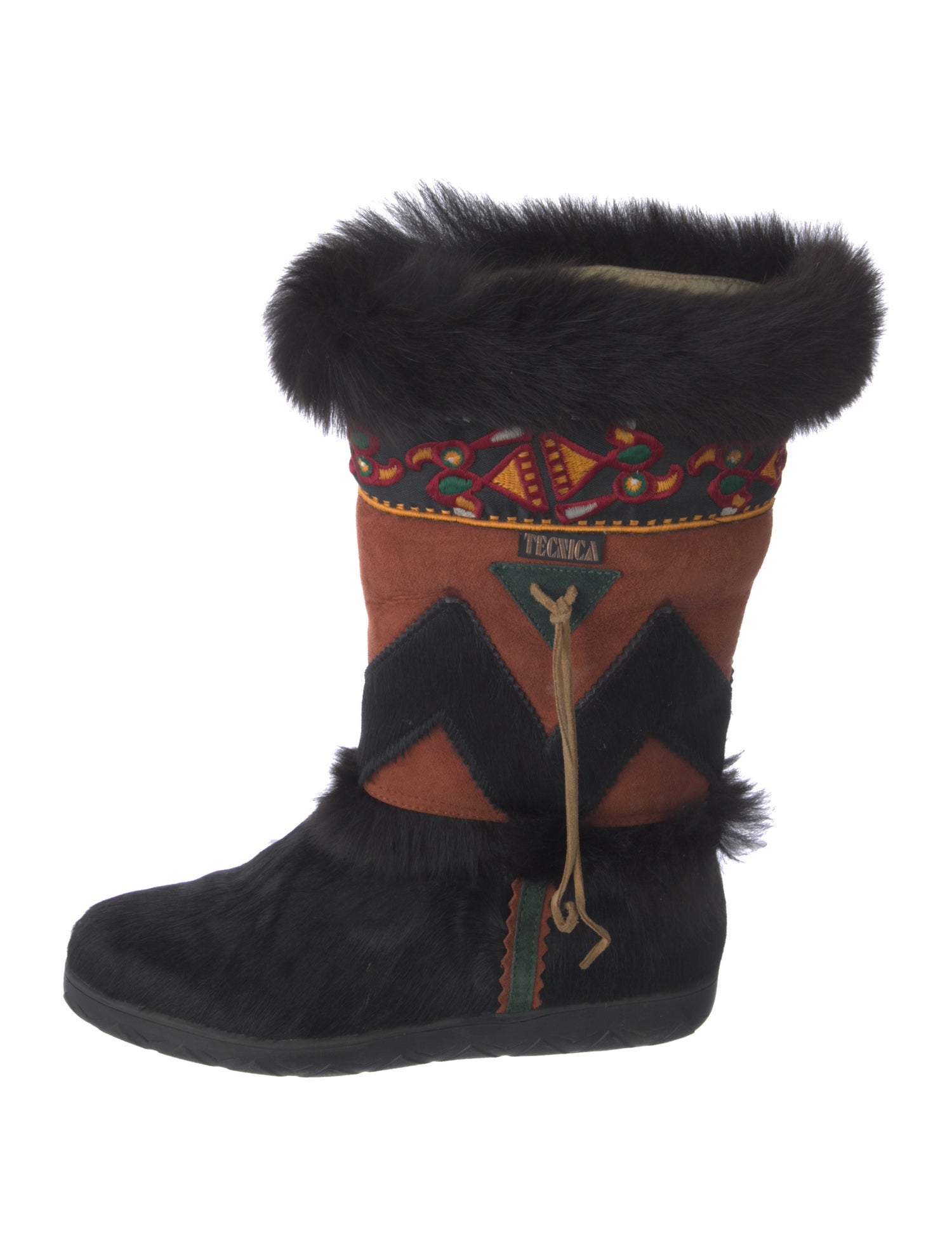 Tecnica Fur Printed Boots