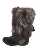 Tecnica Fur Tassel Accents Boots