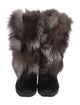 Tecnica Fur Tassel Accents Boots