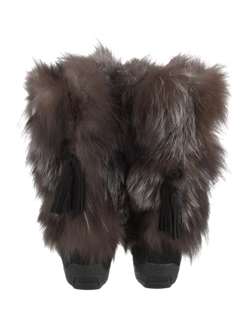 Tecnica Fur Tassel Accents Boots