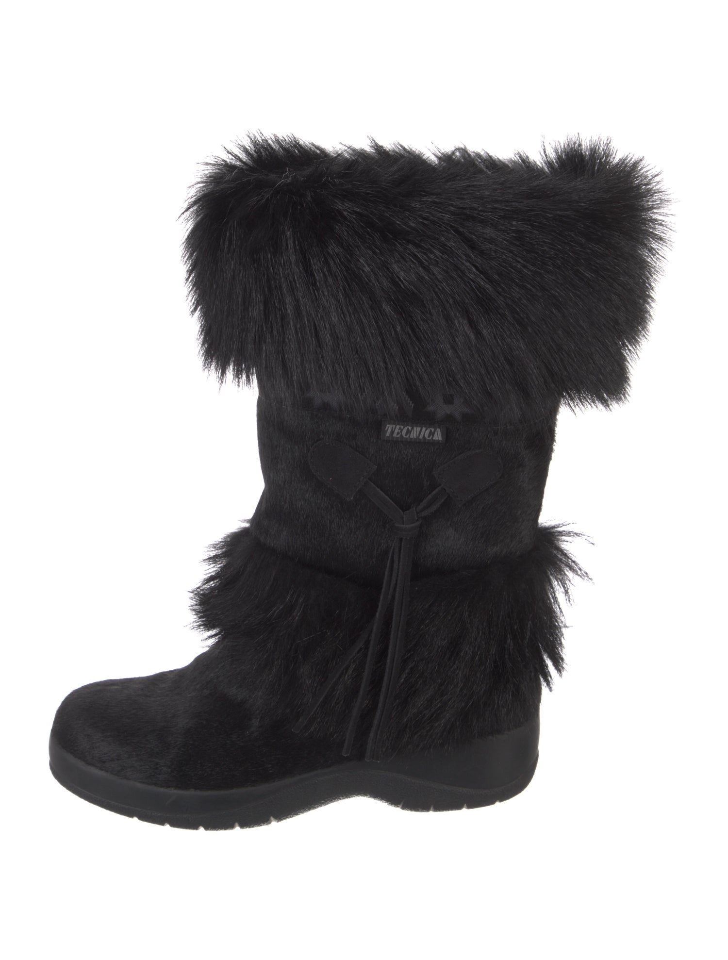 Tecnica Ponyhair Graphic Print Boots