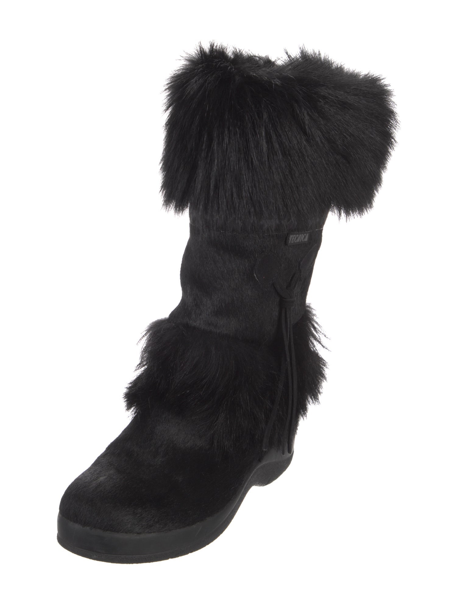 Tecnica Ponyhair Graphic Print Boots