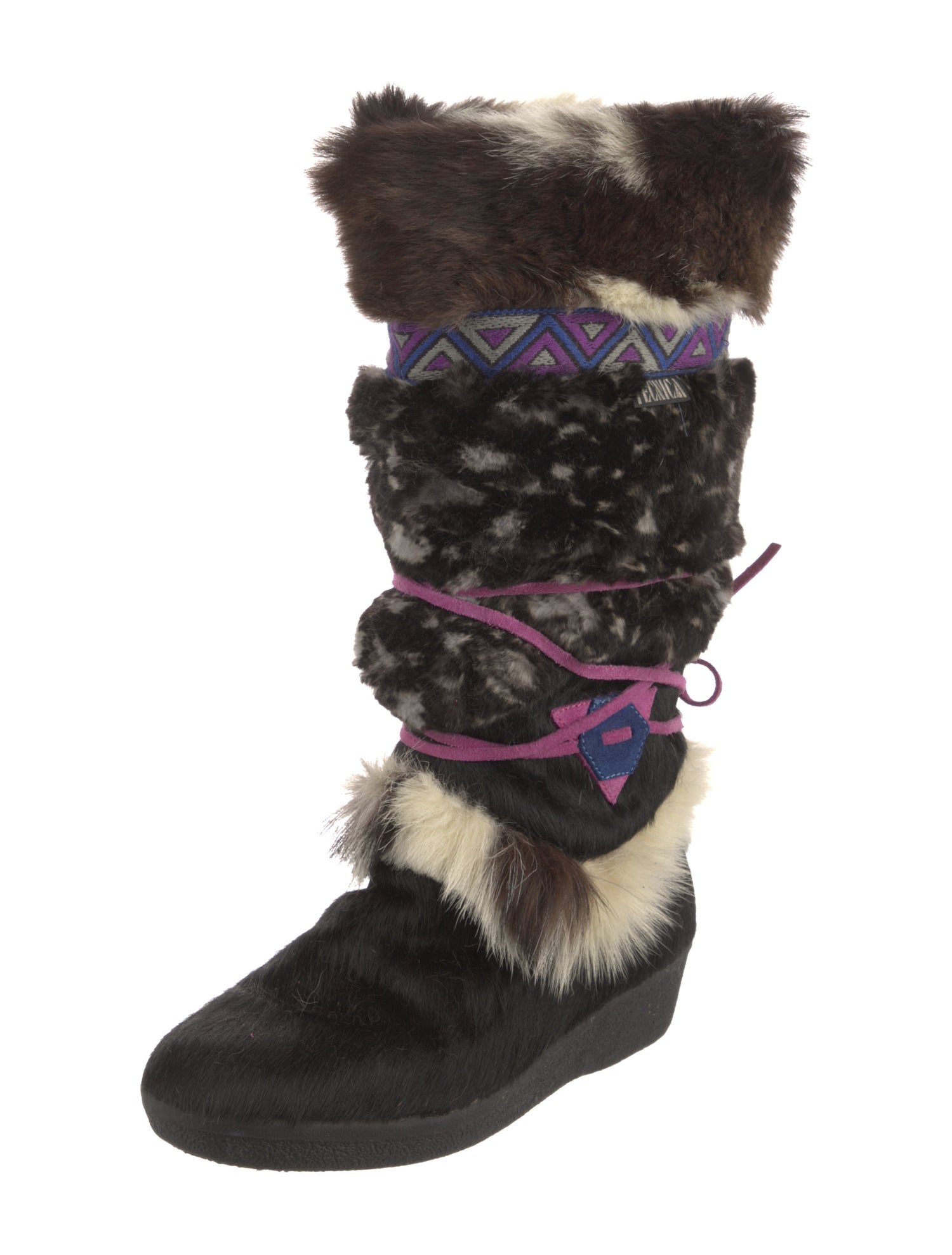 Tecnica Ponyhair Printed Boots