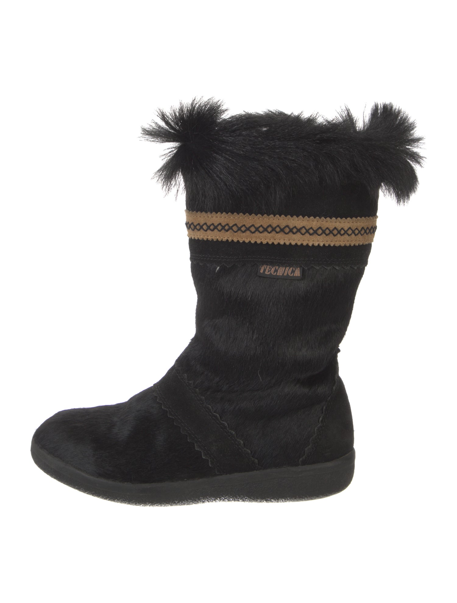 Tecnica Ponyhair Striped Boots
