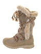 Tecnica Suede Colorblock Pattern Lace-Up Boots