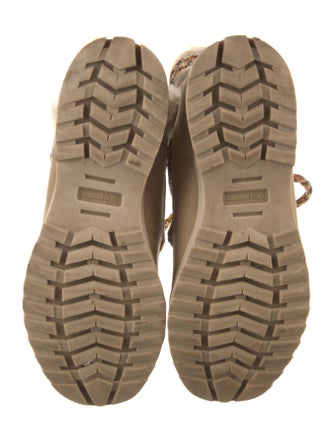 Tecnica Suede Colorblock Pattern Lace-Up Boots