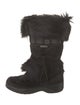 Tecnica Fur Fur Trim Lace-Up Boots