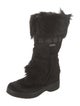 Tecnica Fur Fur Trim Lace-Up Boots