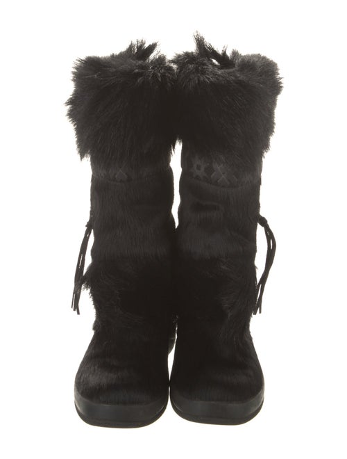 Tecnica Fur Fur Trim Lace-Up Boots