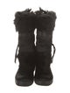 Tecnica Fur Fur Trim Lace-Up Boots