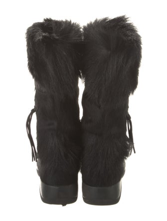 Tecnica Fur Fur Trim Lace-Up Boots