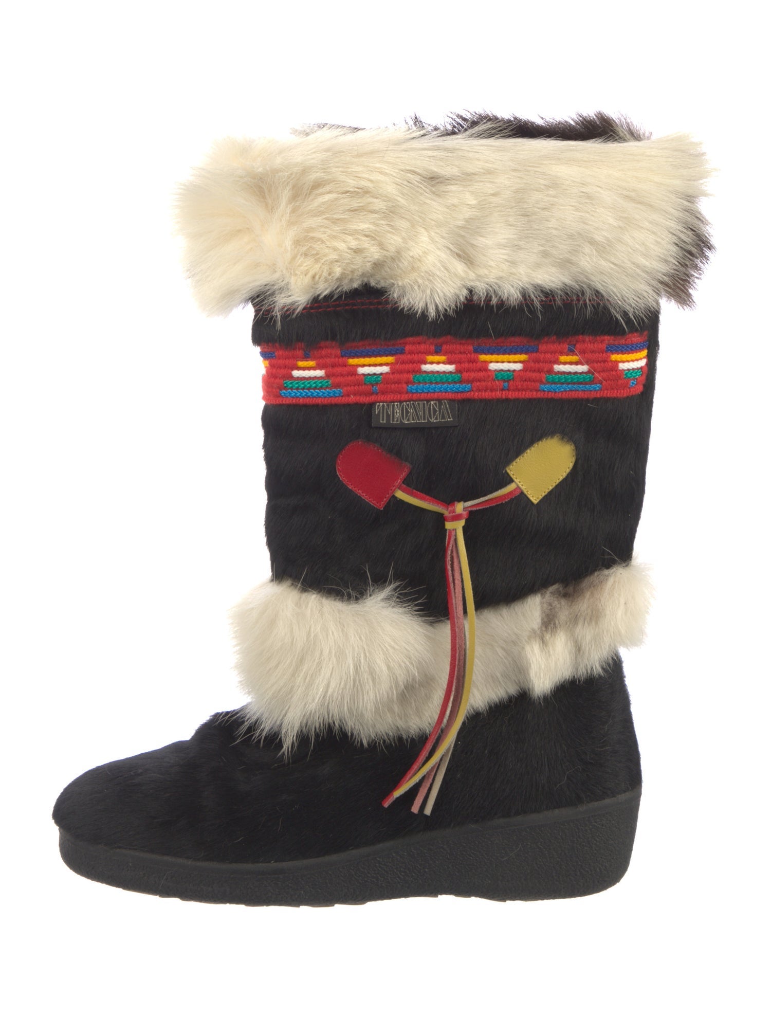 Tecnica Fur Striped Boots