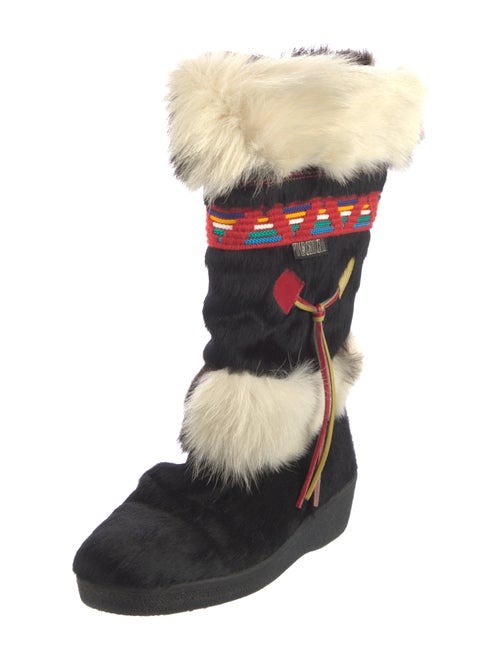 Tecnica Fur Striped Boots