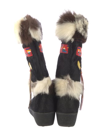 Tecnica Fur Striped Boots