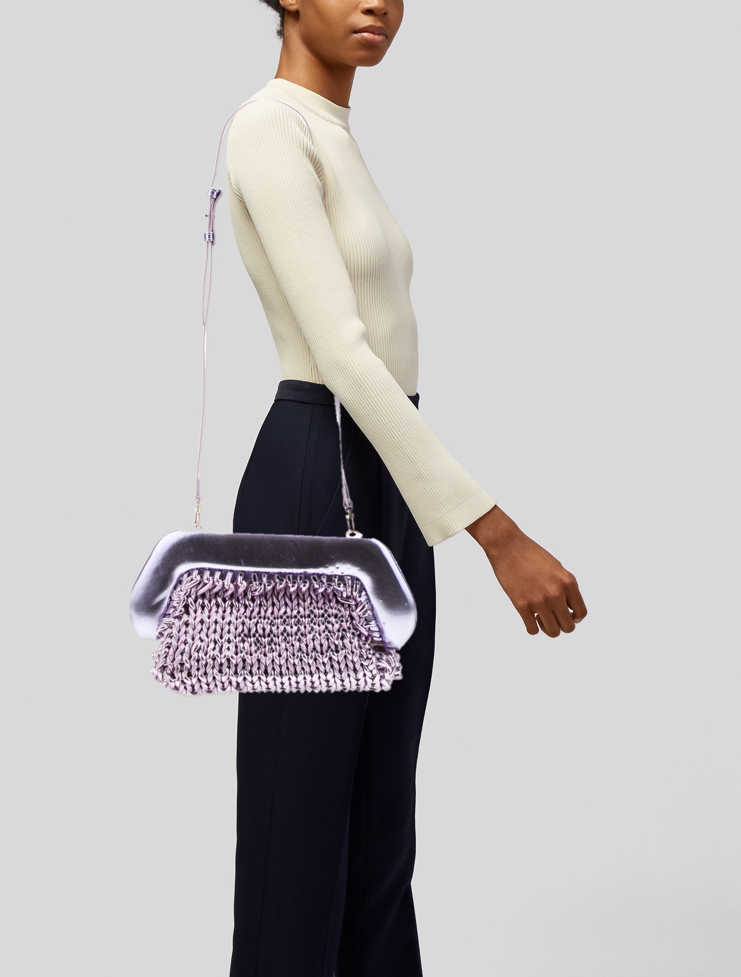 Themoirè Vegan Leather Crossbody Bag