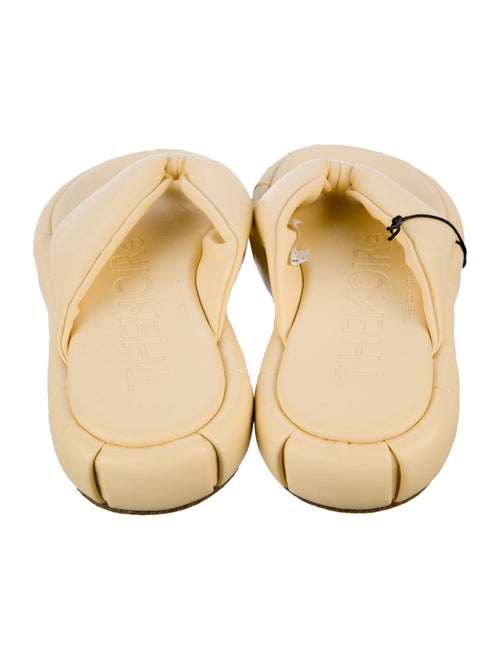 Themoirè Vegan Leather Flip Flops