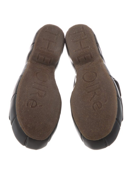 Themoirè Leather Slides