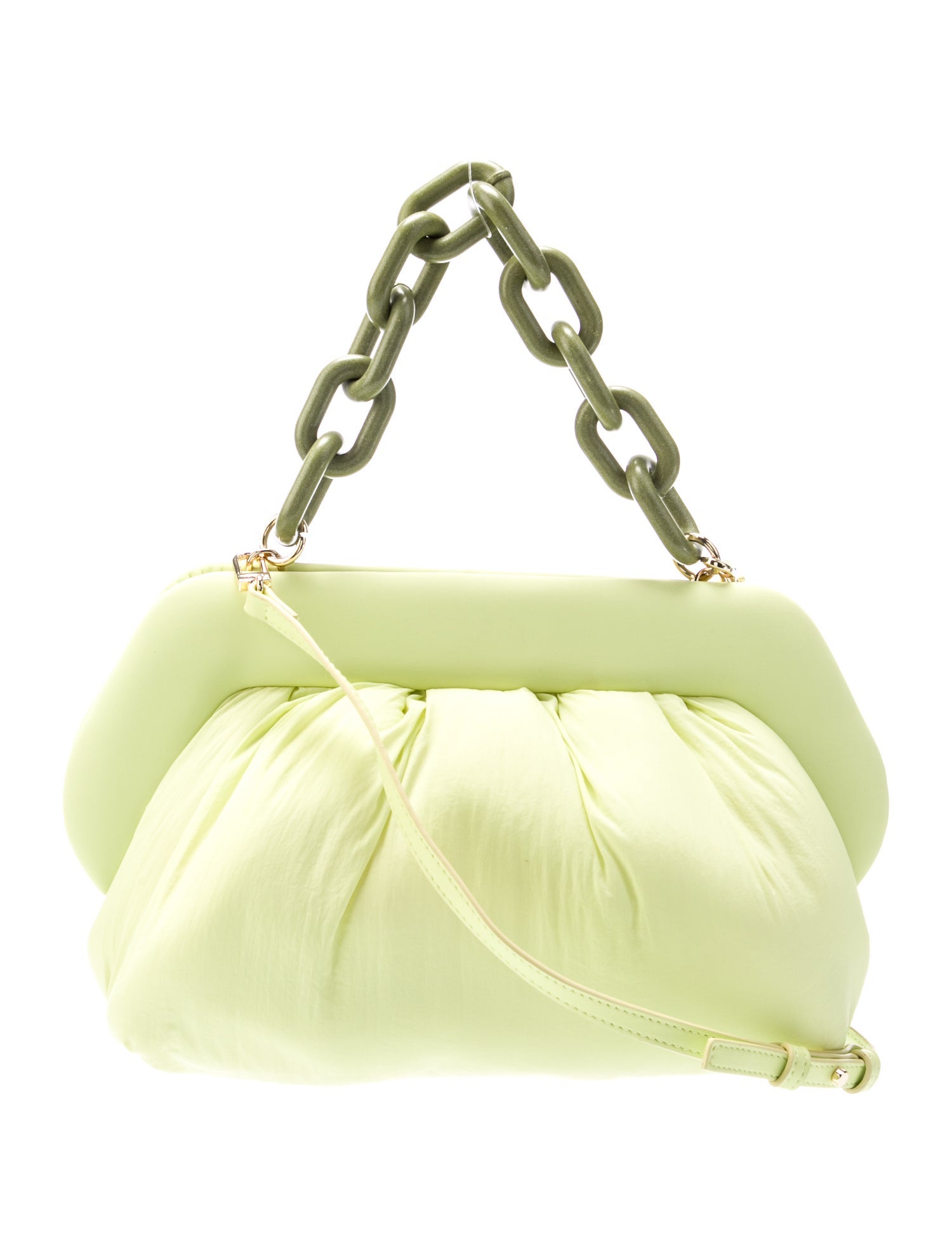 Themoirè Nylon Top Handle Bag