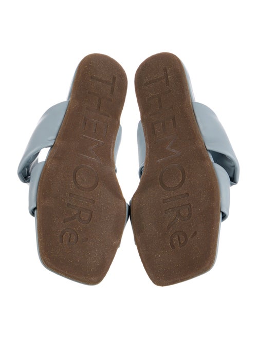Themoirè Leather Slides