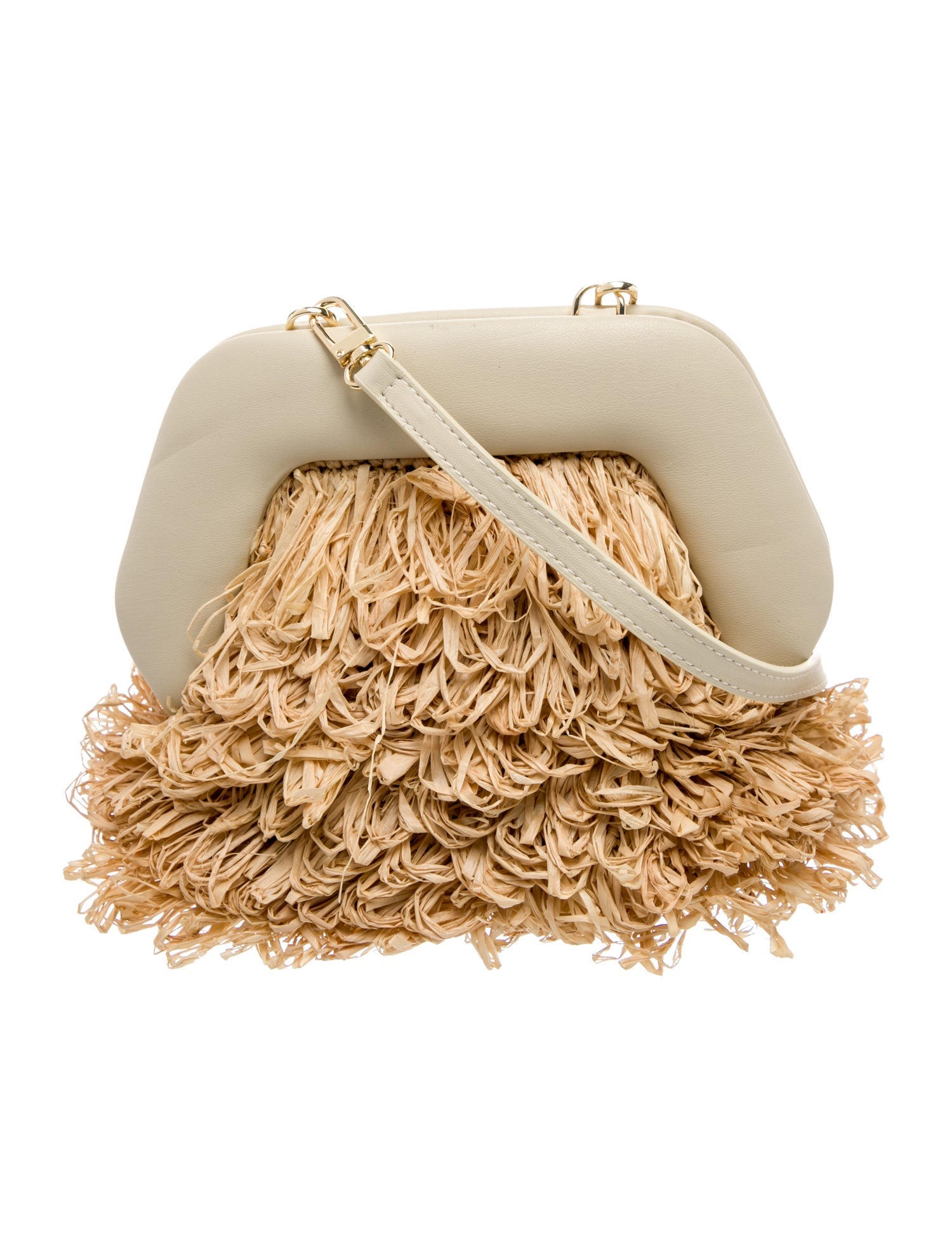 Themoirè Raffia Crossbody Bag