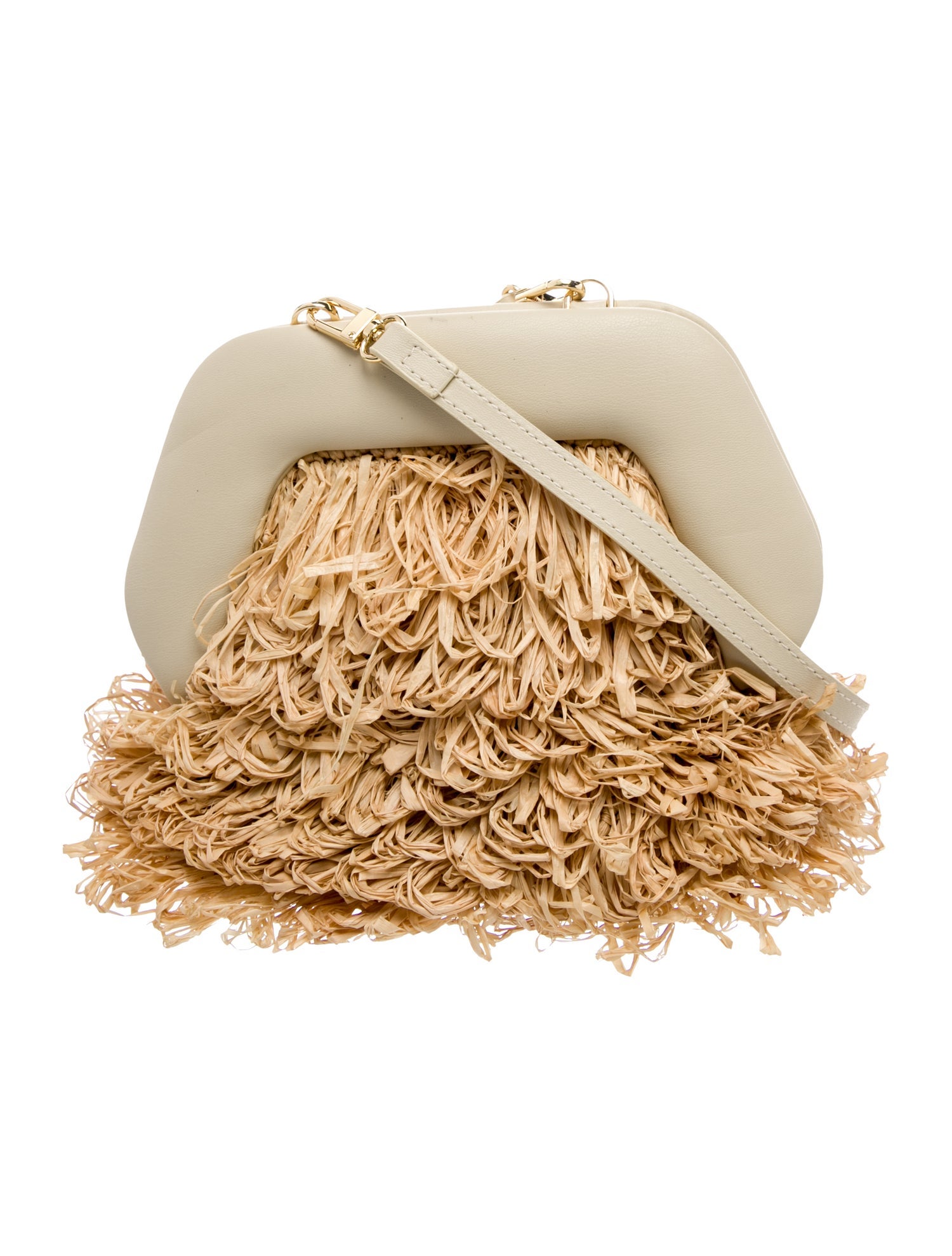 Themoirè Raffia Crossbody Bag