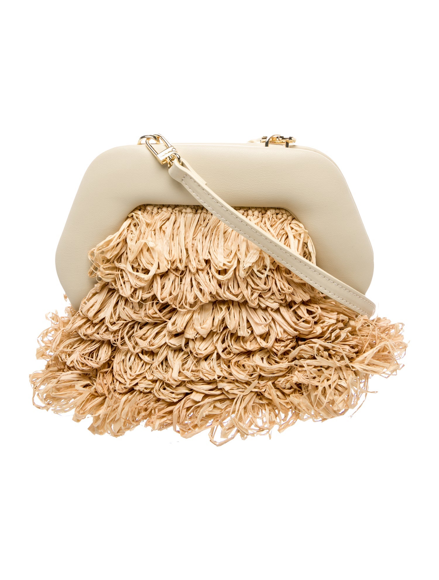 Themoirè Raffia Evening Bag
