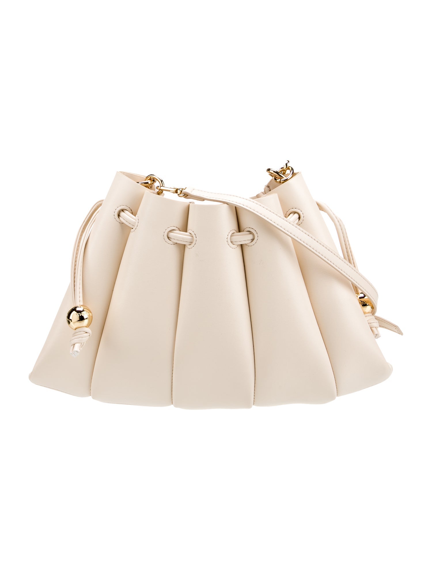 Themoirè Leather Bucket Bag