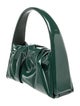 Themoirè Patent Leather Top Handle Bag