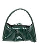 Themoirè Patent Leather Top Handle Bag