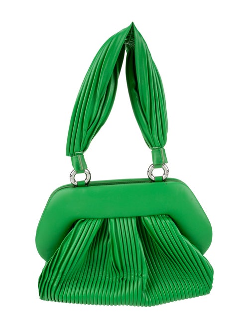 Themoirè Leather Top Handle Bag