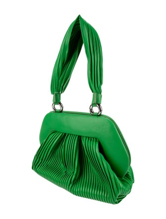 Themoirè Leather Top Handle Bag